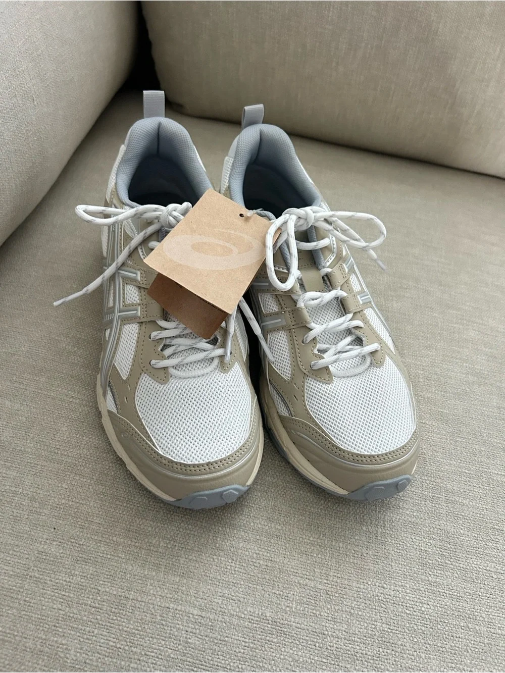 New ASICS GEL Nunobiki Sneakers White Putty